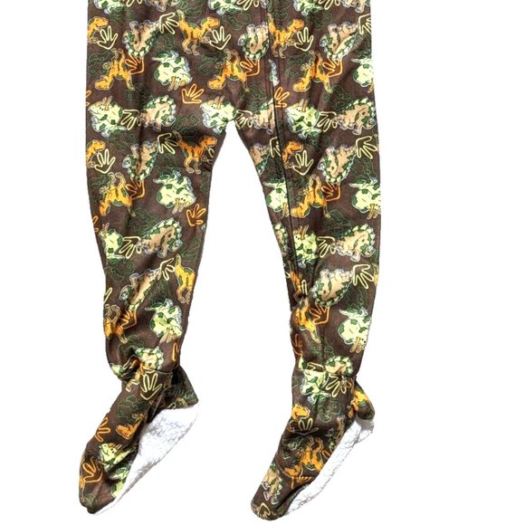 Carter's Pajama Toddler Boys DINO Sleepwear Sleeper Brown Full Zip PJ 7 … - Picture 7 of 8